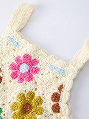 Summer Crochet Floral Girl Set
