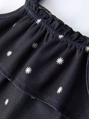 Summer Daisy Girls Bow Ruffle Set