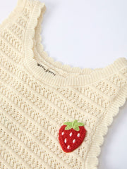 Spring Strawberry Baby Girl Set