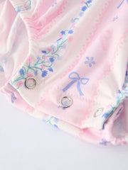 “DADDY'S GIRL” Smocked Plaid Baby Girls Romper