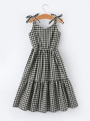 Mommy & Me Adult Plaid Smocked Dress