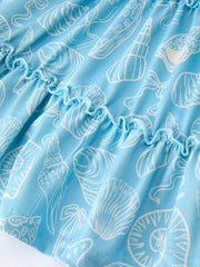 Spring Ocean Girls Strap Dress