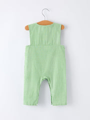 Spring Turtle Smocked Baby Boy Romper