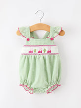 Western Boots Cactus Girls Romper Stripe Ruffle Strap