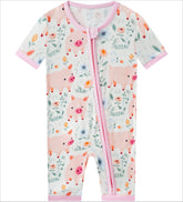 Posh TOT Piggy Wiggly Bamboo Shorty Romper