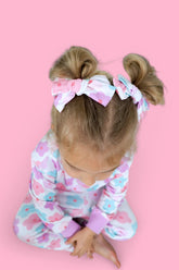VIOLET FIELDS DREAM BOW HAIR CLIPS