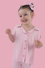 PINK ROSE DREAM GIRL'S FLARE SET