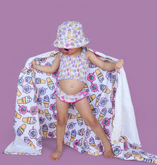 SWEET SUMMER DREAM SMOCKED TANKINI TWO PIECE SWIM SUIT