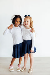 Navy Twirl Skort