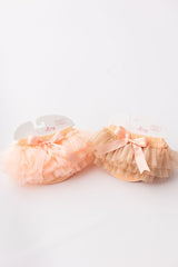 Peach & Gold Glitter Tutu Bloomer
