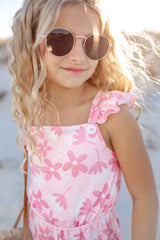 Pink Flower Jumpsuit