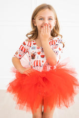 Puppy Love 3/4 Sleeve Tutu Leotard