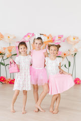 Rosie Posie S/S Flutter Sleeve Leotard
