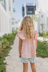 Blush Pastel Floral Short Set