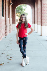 Texas Tech Black Raider Red Leggings