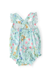 Wild Woods Ruffle Cross Back Romper