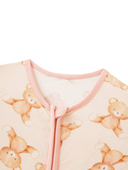 Posh TOT Teddy Bear Love Bamboo Shorty Romper