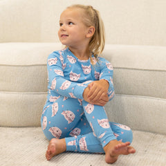 Pretty Pink Cat Big Kid Pajama