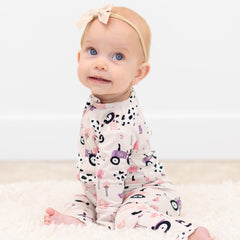 Tractors and Cows Convertible Romper