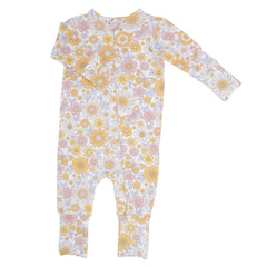 Retro Vintage Flowers Convertible Romper