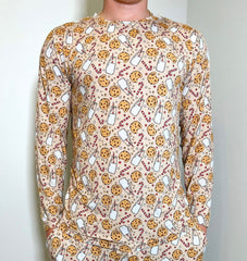 SANTA'S COOKIE MEN'S DREAM CREW NECK TOP