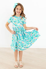 Preppy Daisies S/S Pocket Twirl Dress
