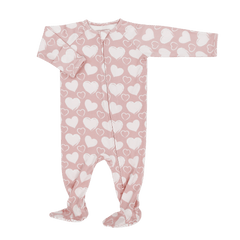 So Much Love Zipper Footie