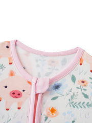 Posh TOT Piggy Wiggly Bamboo Shorty Romper