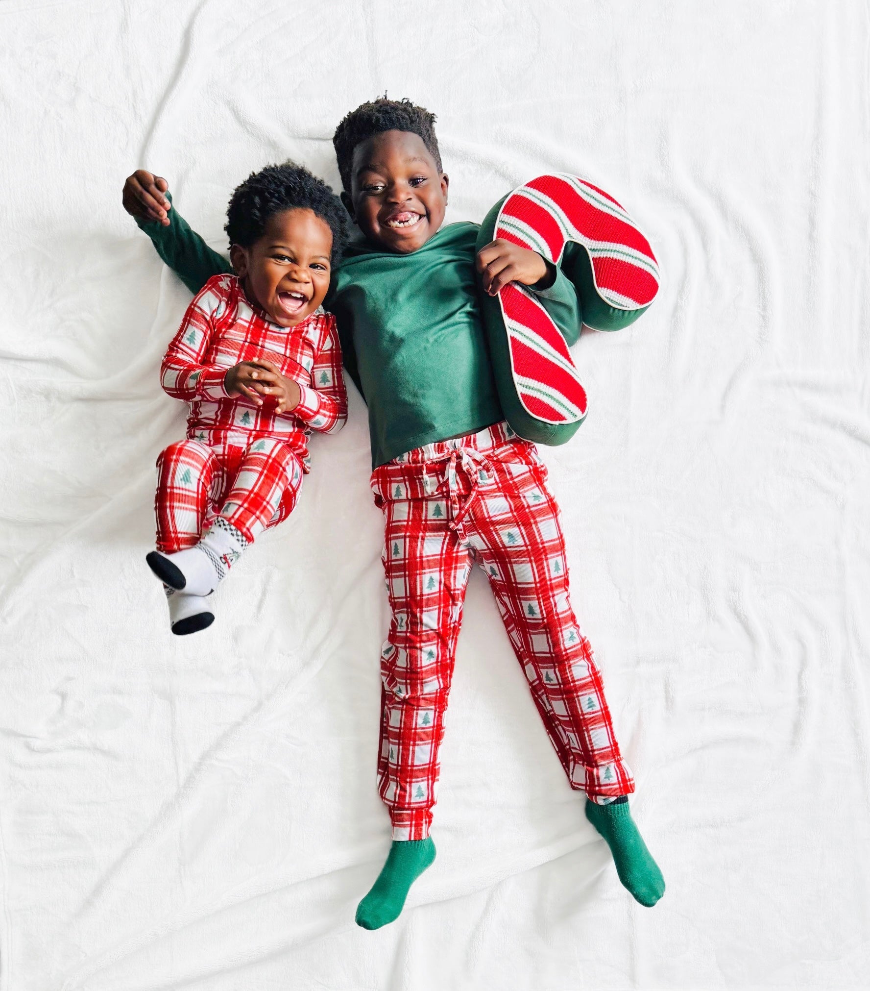 PLAID PINES | ZIP ROMPER