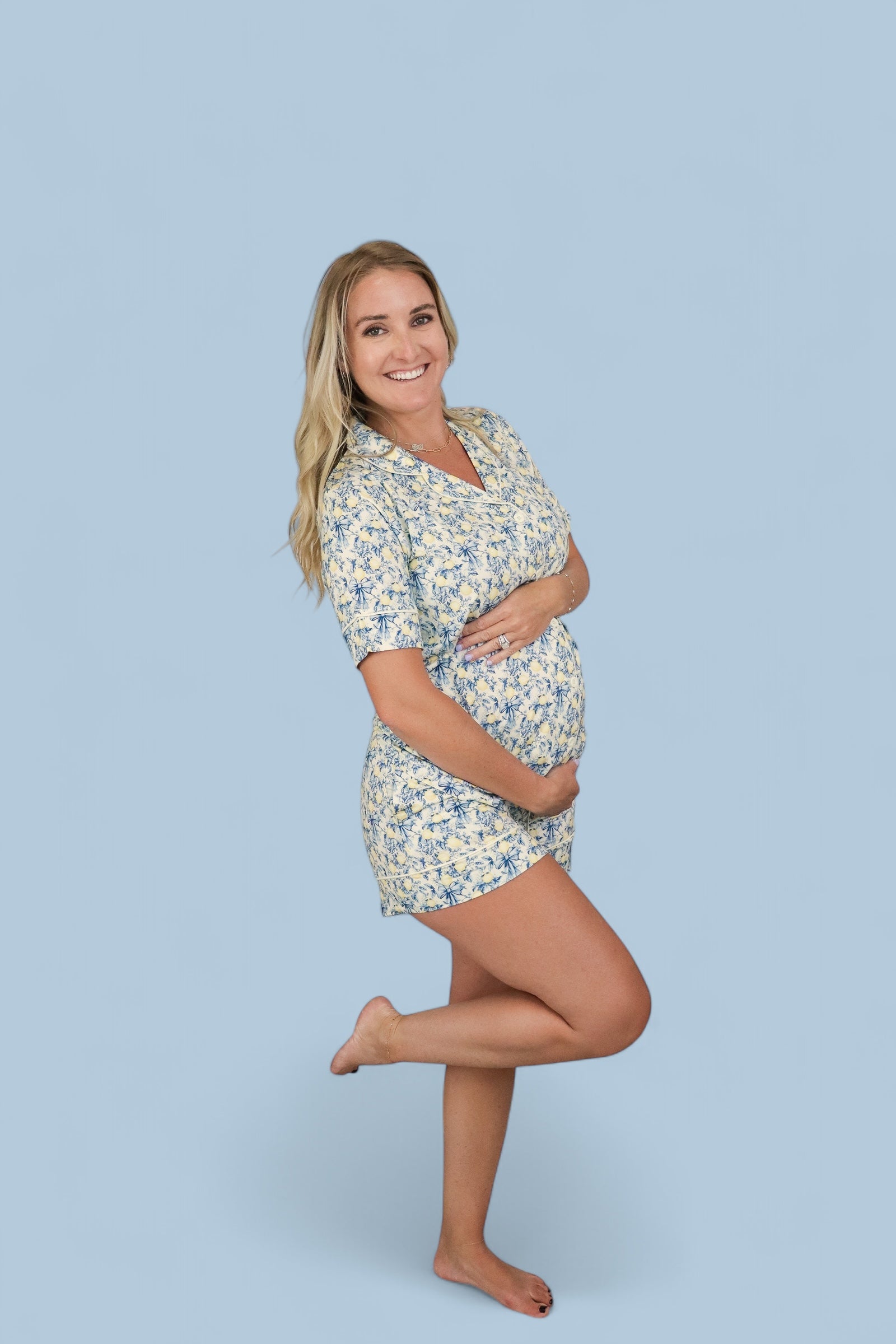VINTAGE CITRUS TOILE WOMEN'S DREAM SHORT SET