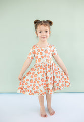 PEACHY-KEEN DREAM RUFFLE DRESS