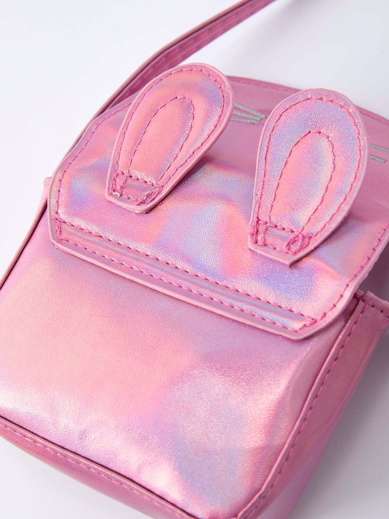 Spring Bunny Ear Pink Girl Crossbody Bag