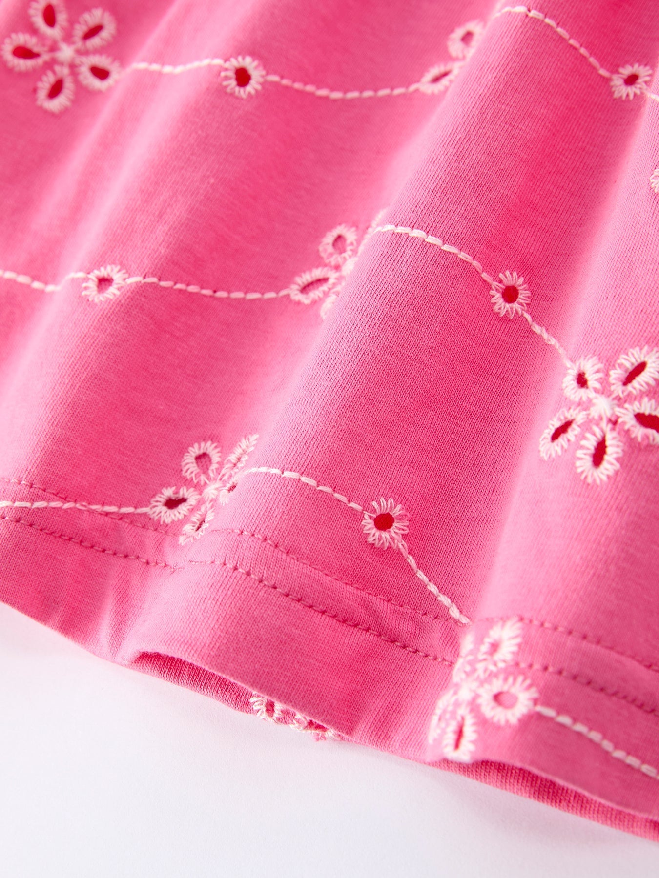 Pink Color Girl Bow Strap Ruffle Dress