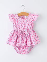 Mommy & Me Baby Girls Romper-Spring Floral Print