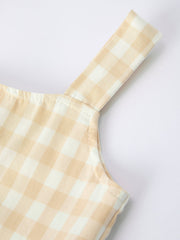 Mommy & Me Plaid Girl  Dress With Pocket