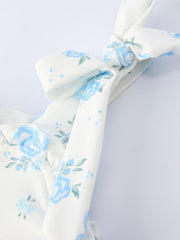 Spring Floral Girls Strap Dress