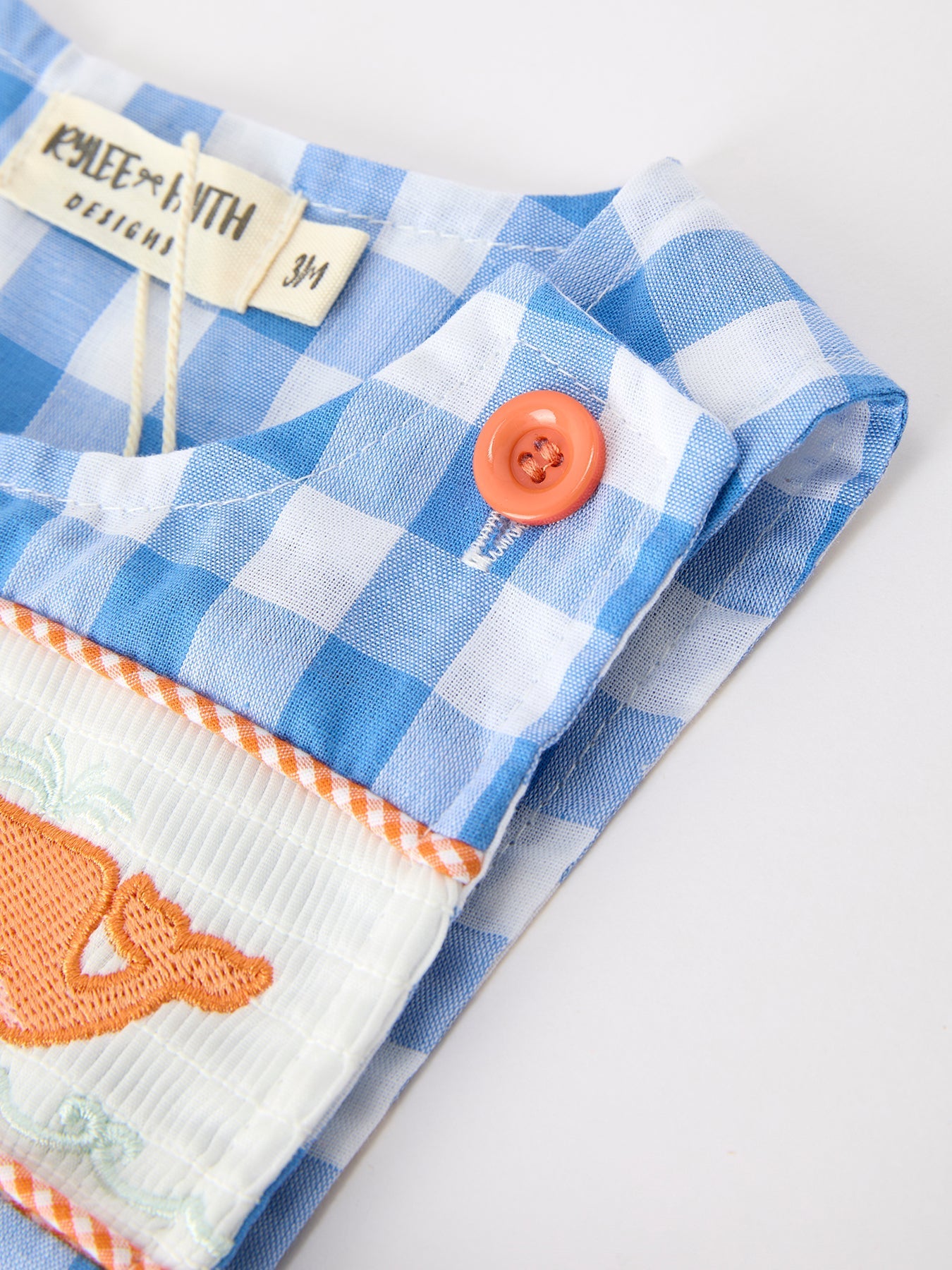 Summer Plaid Whale Embroidery Boys Jonjon Sleeveless
