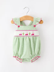 Western Boots Cactus Girls Romper Stripe Ruffle Strap
