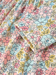 Mint Floral Girl Dress Petals Collar