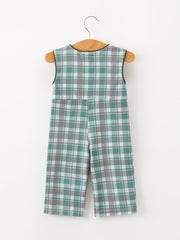 Plaid Moose Smocked Baby Boy JonJon
