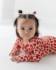 STRAWBERRIES | ZIP ROMPER