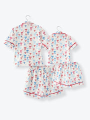 Mommy & Me 4th of july Print Pajama Set