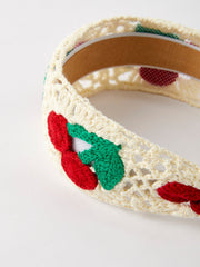 Sweet Cherry Crochet Headband