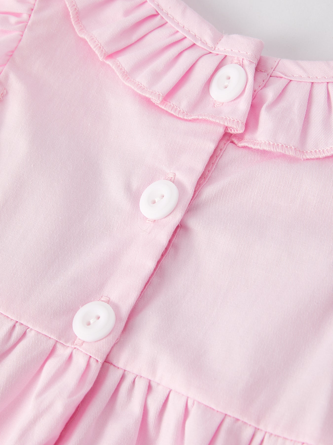 Pink Smocked Church Christ Bishop Christening Romper