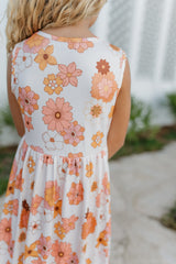 3 Tiered Terra Cotta Ruffles Dress