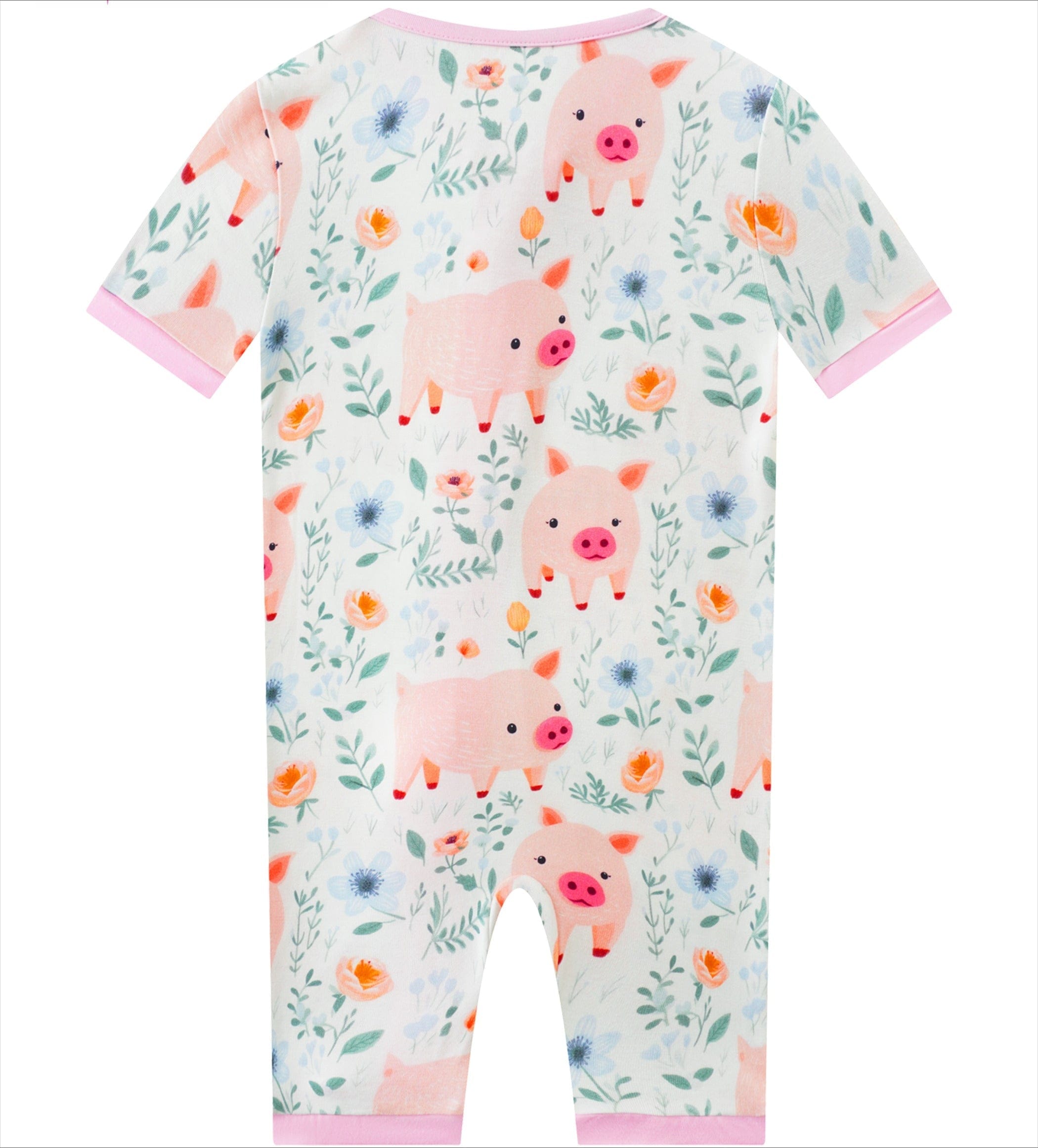 Posh TOT Piggy Wiggly Bamboo Shorty Romper