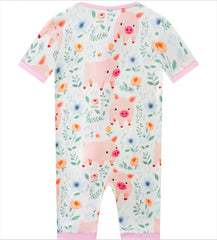 Posh TOT Piggy Wiggly Bamboo Shorty Romper