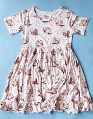 SKATING EGG HUNT DREAM RUFFLE DRESS