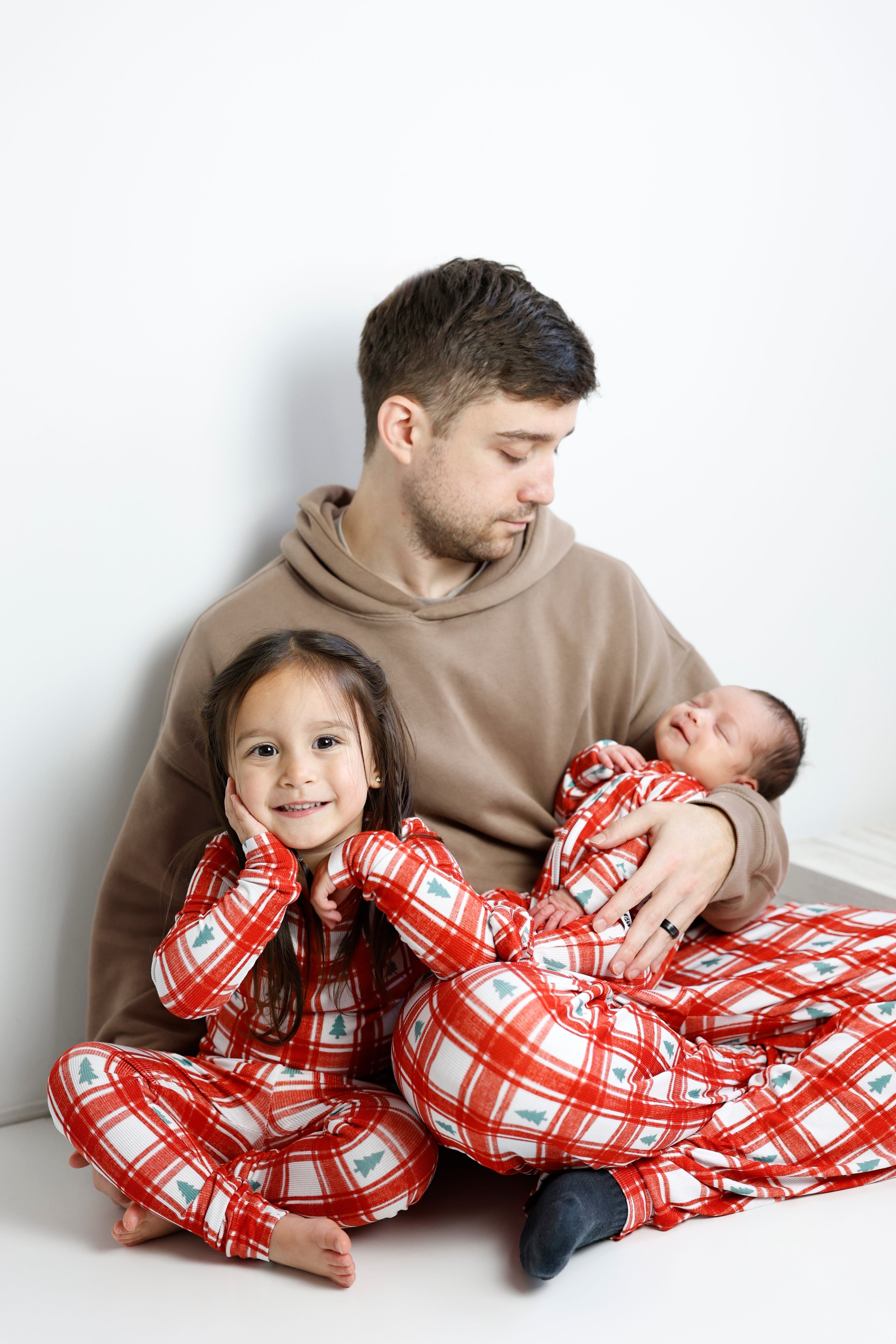 PLAID PINES | ZIP ROMPER