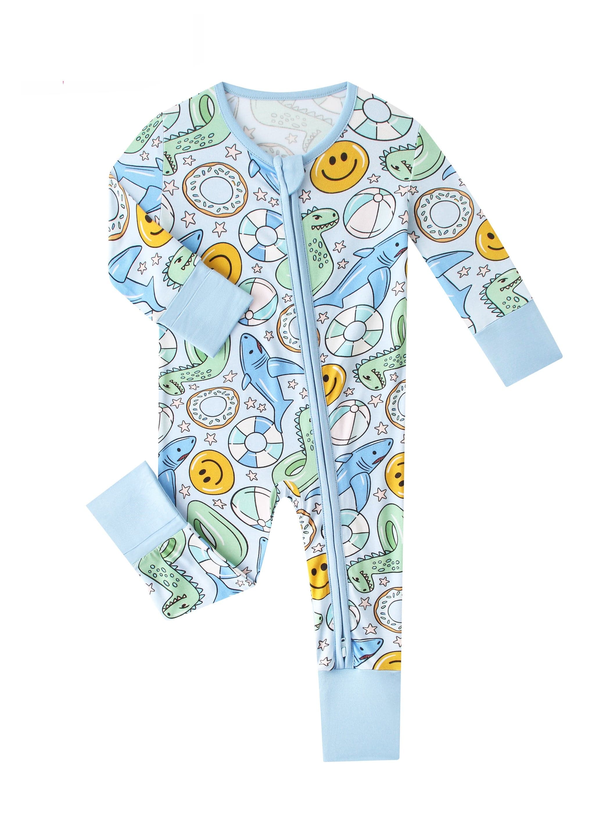 Posh TOT Pool Floats Bamboo Baby Convertible Zippy Romper
